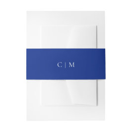 Mediterranean Blue Initials | Amalfi Coast Wedding 招待状ベリーバンド