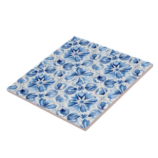 Mediterranean Blue Ornate タイル (側面)