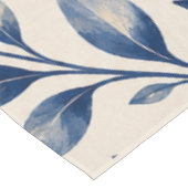 Mediterranean Blue Watercolor Foliage Tablecloth テーブルクロス (アングル)