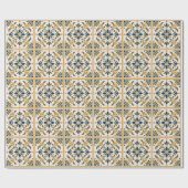 Mediterranean Botanical Tile ラッピングペーパー (フラット)