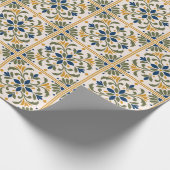 Mediterranean Botanical Tile ラッピングペーパー (角)
