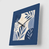 Mediterranean Botanical Wall Clock スクエア壁時計 (傾斜)