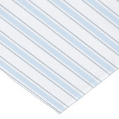 Mediterranean Cabana Stripe Light Coastal Blue ショートテーブルランナー (コーナー)