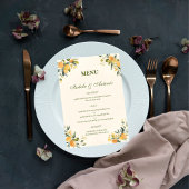 Mediterranean Citrus Botanical Wedding メニュー
