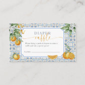 Mediterranean Citrus Diaper Raffle エンクロージャーカード (正面)