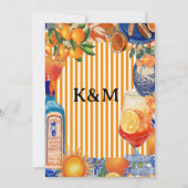 Mediterranean Citrus Orange Grove Amalfi Summer 招待状 (裏面)
