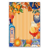 Mediterranean Citrus Table Number Italian Amalfi  テーブルナンバー (裏面)