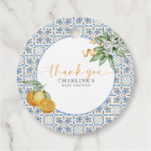 Mediterranean Citrus Thank You Round フェイバータグ (正面)
