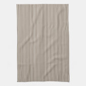 Mediterranean Classic Ticking Stripe Taupe キッチンタオル (縦)