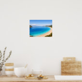Mediterranean Coast Ocean Bay Poster ポスター (キッチン)
