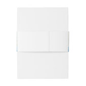 Mediterranean Coastal Monogram Wedding 招待状ベリーバンド (裏面例)