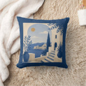 Mediterranean Coastal Villa Arch Cushion クッション (ブランケット)