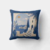 Mediterranean Coastal Villa Arch Cushion クッション (裏面)