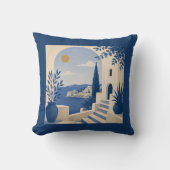 Mediterranean Coastal Villa Arch Cushion クッション (正面)