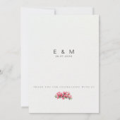 Mediterranean Coastal Wedding RSVP Card – Response 招待状 (裏面)