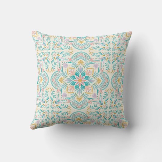 Mediterranean Decorative Throw Pillow クッション (裏面)
