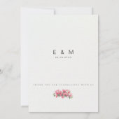 Mediterranean / European Destination Wedding  招待状 (裏面)