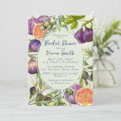 Mediterranean Fig & Olive Bridal Shower Invitation 招待状 (スタンド正面)