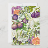 Mediterranean Fig & Olive Bridal Shower Invitation 招待状 (裏面)