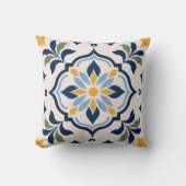Mediterranean Floral Pattern クッション (正面)