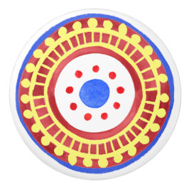 Mediterranean Folk Art Ceramic Knob セラミックノブ