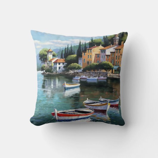 Mediterranean Harbor Serenity クッション (正面)