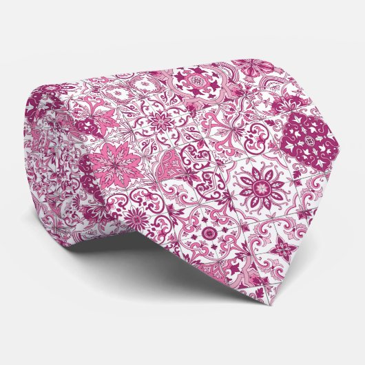 Mediterranean hues/ Azulejo tiles ネクタイ (ロール)