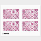 Mediterranean hues/ Azulejo tiles 長方形シール (シート)