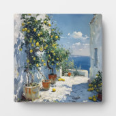 Mediterranean Impressionism with Lemons フォトプラーク (正面)