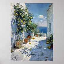 Mediterranean Impressionism with Lemons