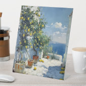 Mediterranean Impressionism with Lemons 台座サイン (インサイチュ)