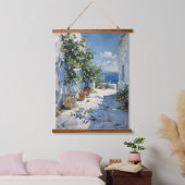 Mediterranean Impressionism with Lemons 吊り下げ型タペストリー (寝室)