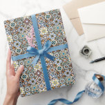 Mediterranean Italy Blue Tiles Bridal Shower  ラッピングペーパー<br><div class="desc">Shop Mediterranean Italy Blue Tiles Bridal Shower Wrapping Paper for a chic and memorable gift presentation. Ideal for Mediterranean-inspired parties!</div>