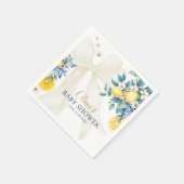 Mediterranean Lemon Amalfi Citrus Baby Shower  スタンダードカクテルナプキン (角)