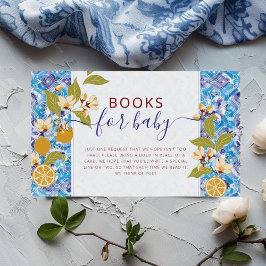 Mediterranean Lemon Amalfi Coast Baby Shower エンクロージャーカード