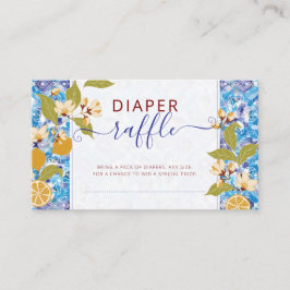 Mediterranean Lemon Amalfi Coast Baby Shower エンクロージャーカード