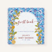 Mediterranean Lemon Amalfi Coast Baby Shower ノートブック (正面)