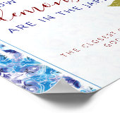 Mediterranean Lemon Amalfi Coast Baby Shower ポスター (角)