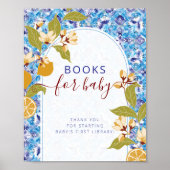 Mediterranean Lemon Amalfi Coast Baby Shower ポスター (正面)