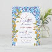 Mediterranean Lemon Amalfi Coast Baby Shower 招待状 (スタンド正面)