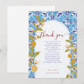 Mediterranean Lemon Amalfi Coast Baby Shower 招待状 (正面/裏面)