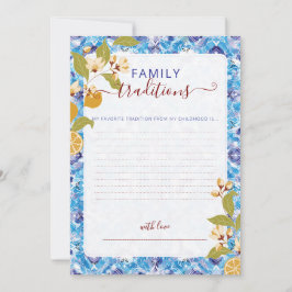 Mediterranean Lemon Amalfi Coast Baby Shower 招待状