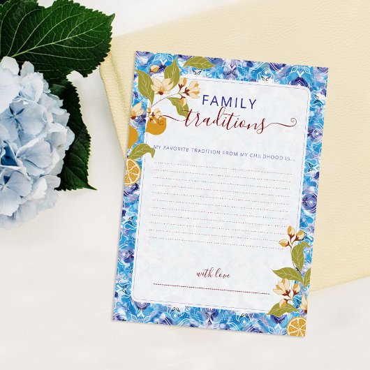 Mediterranean Lemon Amalfi Coast Baby Shower 招待状