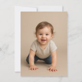 Mediterranean Lemon Amalfi Coast Baby Shower Photo 招待状 (裏面)