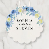 Mediterranean Lemon and Blue Wedding フェイバータグ (正面)