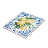 Mediterranean Lemon Blue タイル (側面)