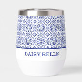 Mediterranean Lemon Blue Mosaic Tile Wedding (背面)