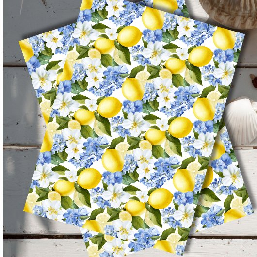  Mediterranean Lemon Botanical Tissue Paper 薄葉紙