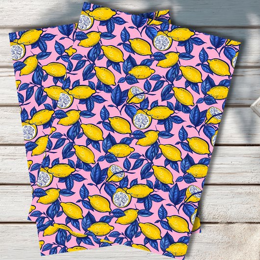  Mediterranean Lemon Botanical Tissue Paper 薄葉紙