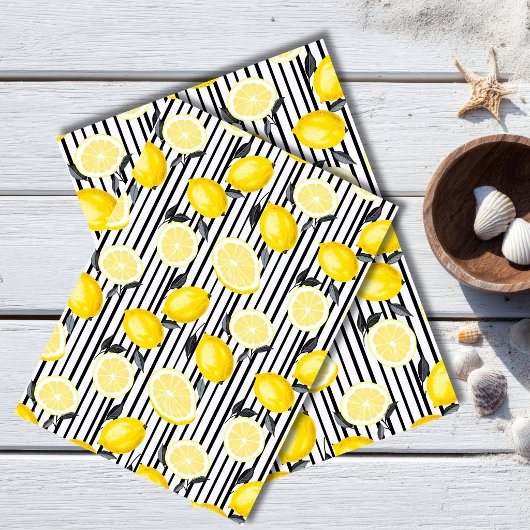  Mediterranean Lemon Botanical Tissue Paper 薄葉紙